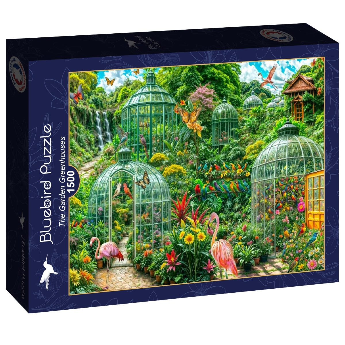 The Garden Greenhouses - 1500 Piece Jigsaw Puzzle (Bluebird)