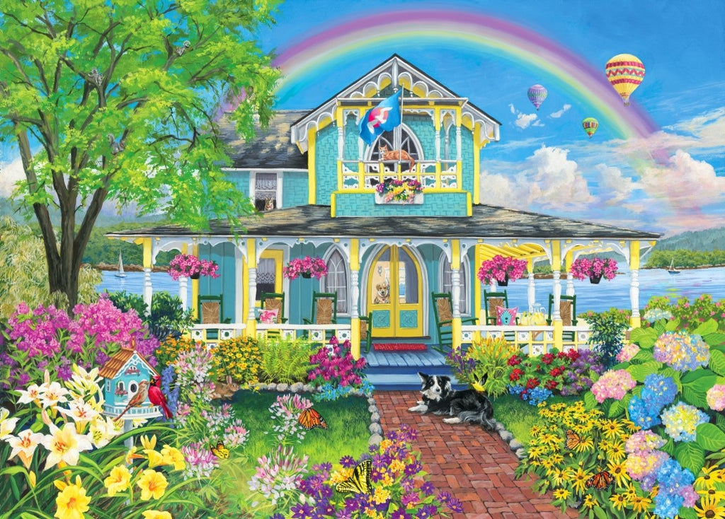 Blue Cottage - 1500 Piece Jigsaw Puzzle (Bluebird)