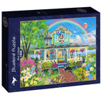 Blue Cottage - 1500 Piece Jigsaw Puzzle (Bluebird)