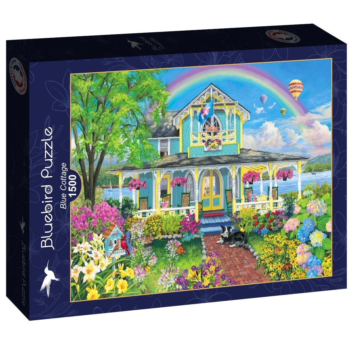 Blue Cottage - 1500 Piece Jigsaw Puzzle (Bluebird)