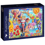 Elephants in the Garden - 2000 Piece Jigsaw Puzzle (Bluebird)