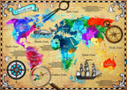 Colorful World Map - 2000 Piece Jigsaw Puzzle (Bluebird)