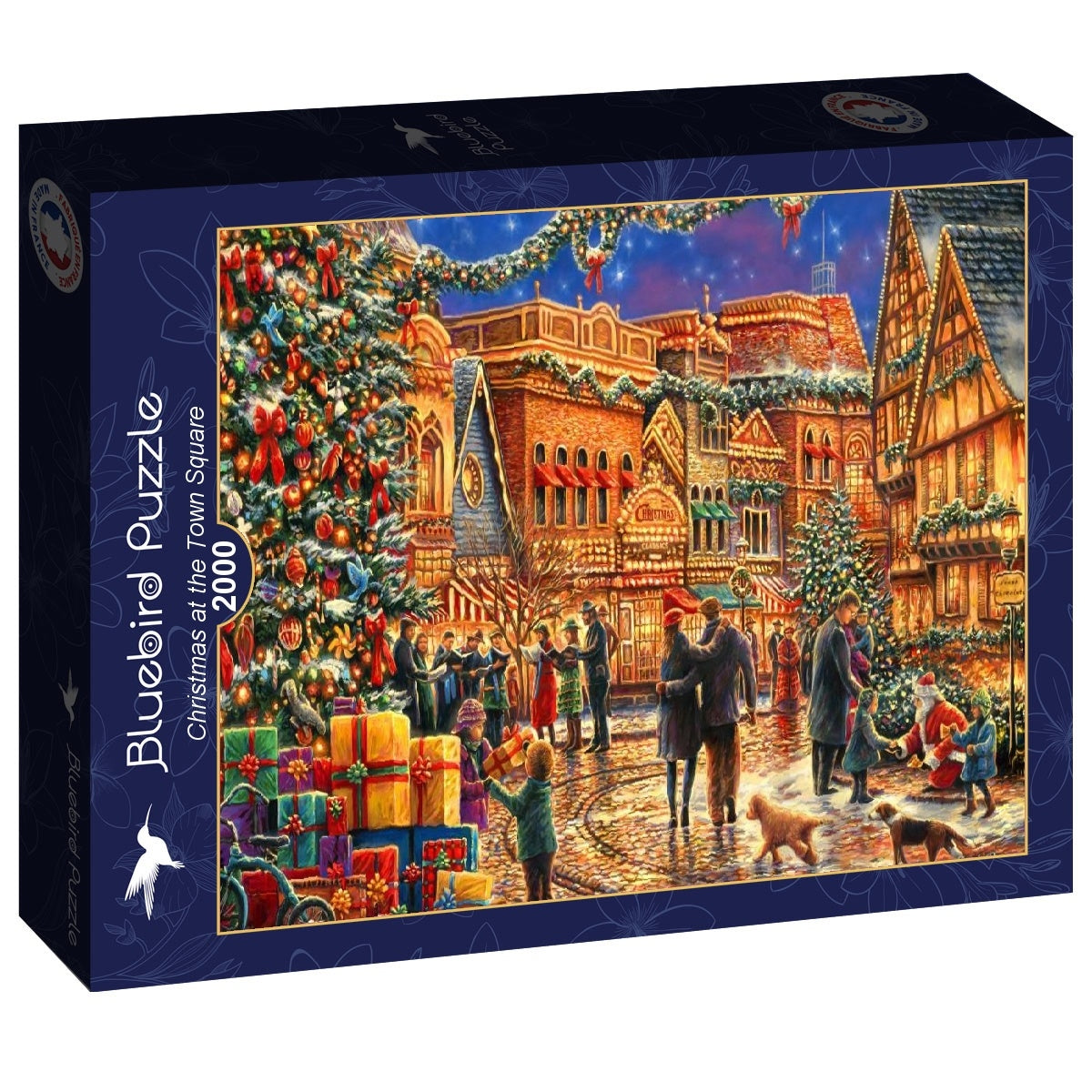 Christmas at the Town Square - 2000 Piece Jigsaw Puzzle (Bluebird)