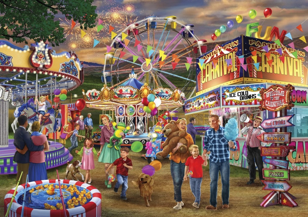Family Fun Carnival - 2000 Piece Jigsaw Puzzle (Bluebird)