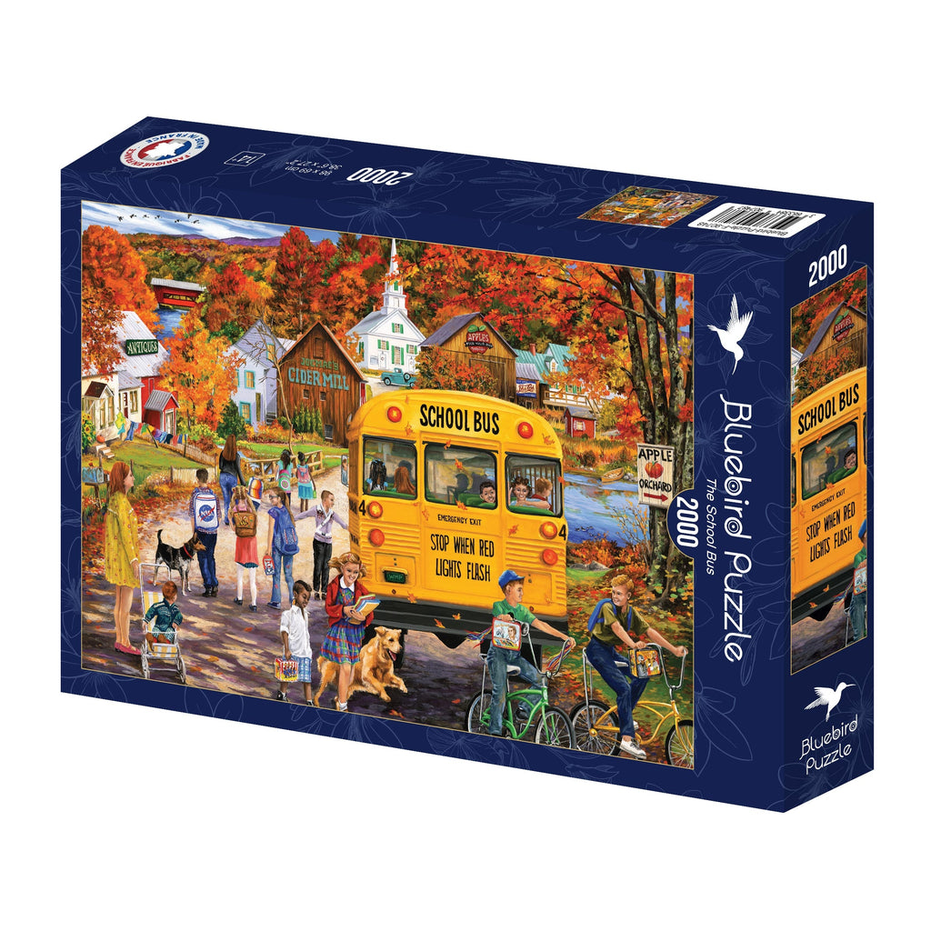 The School Bus - 2000 Piece Jigsaw Puzzle (Bluebird)
