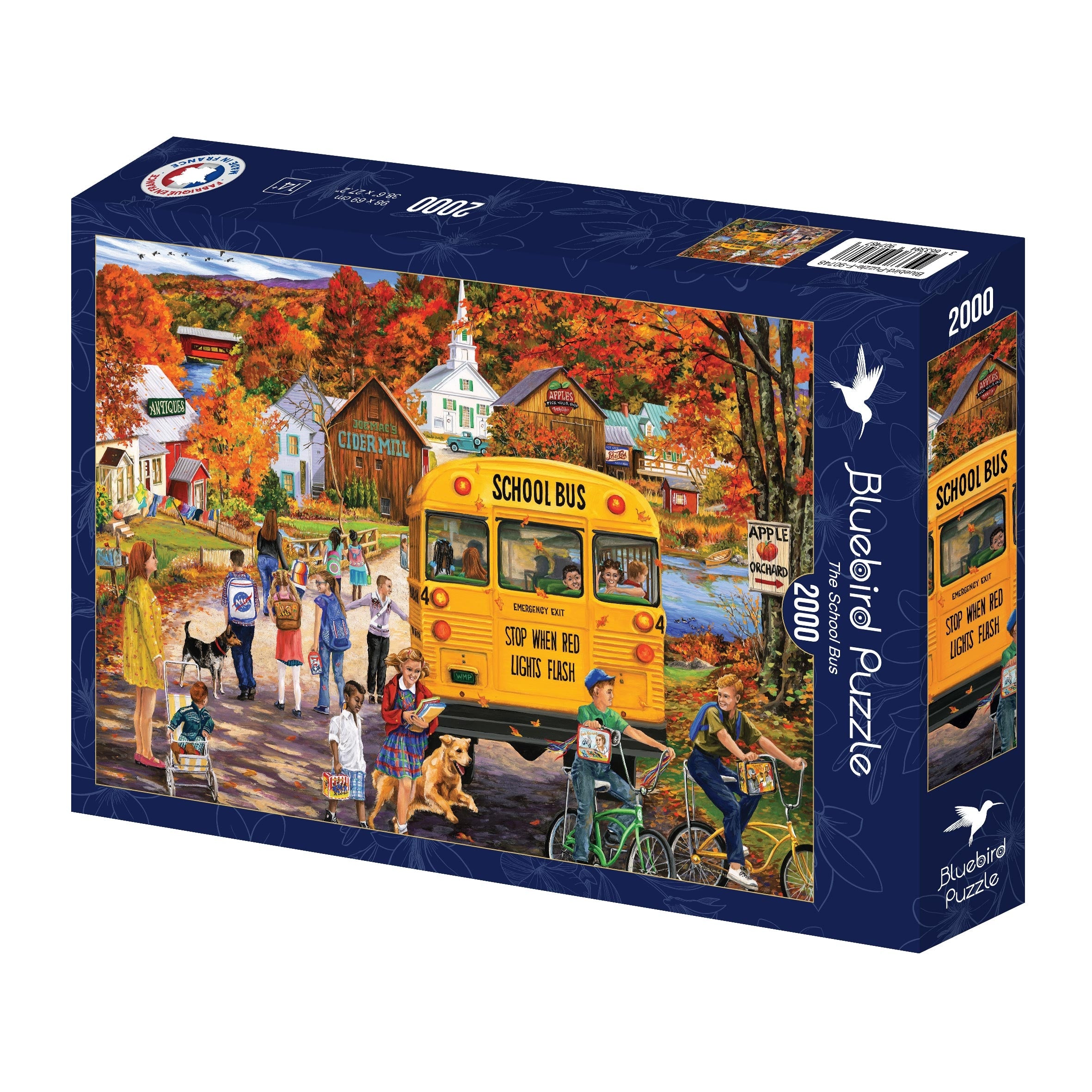 The School Bus - 2000 Piece Jigsaw Puzzle (Bluebird)