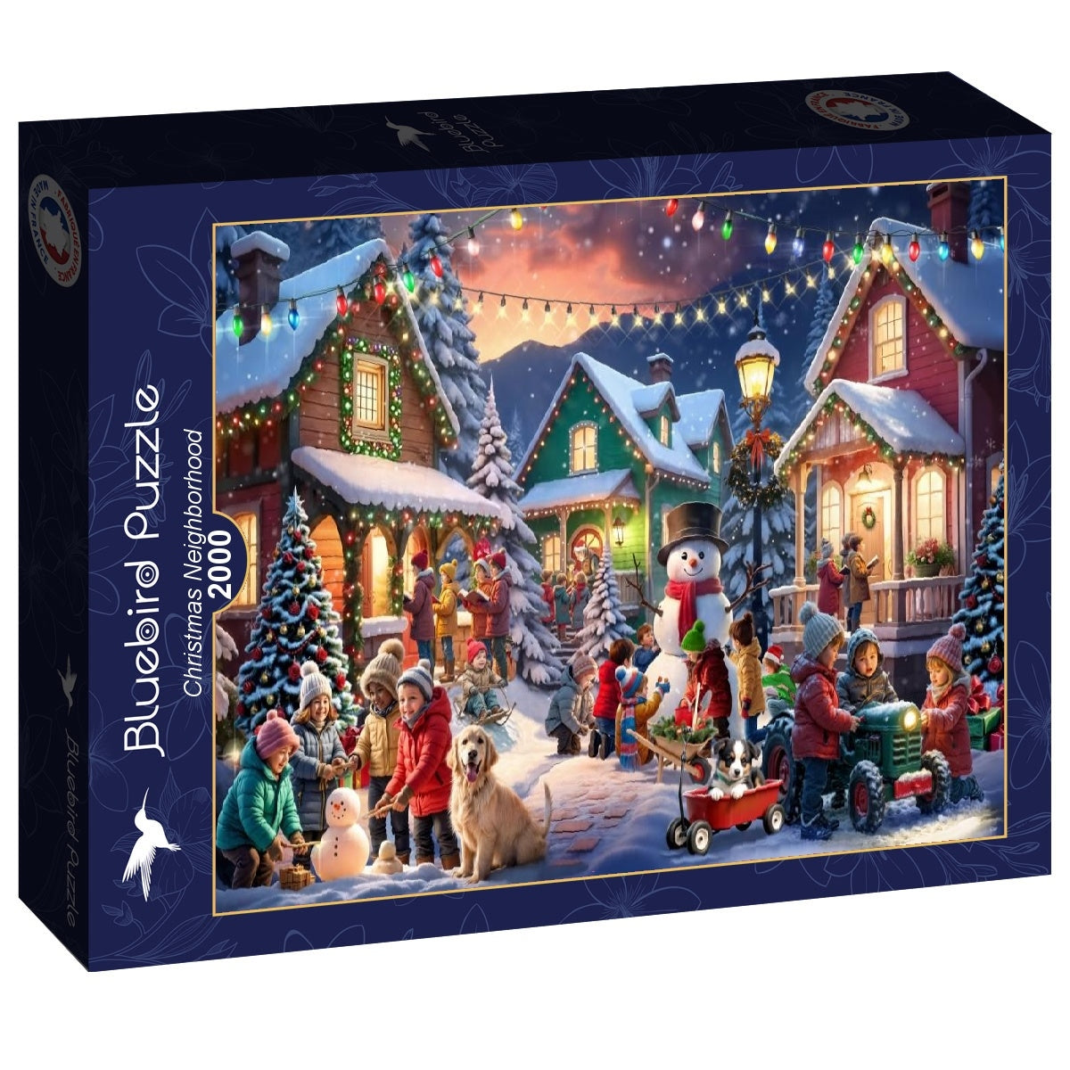 Christmas Neighborhood - 2000 Piece Jigsaw Puzzle (Bluebird)