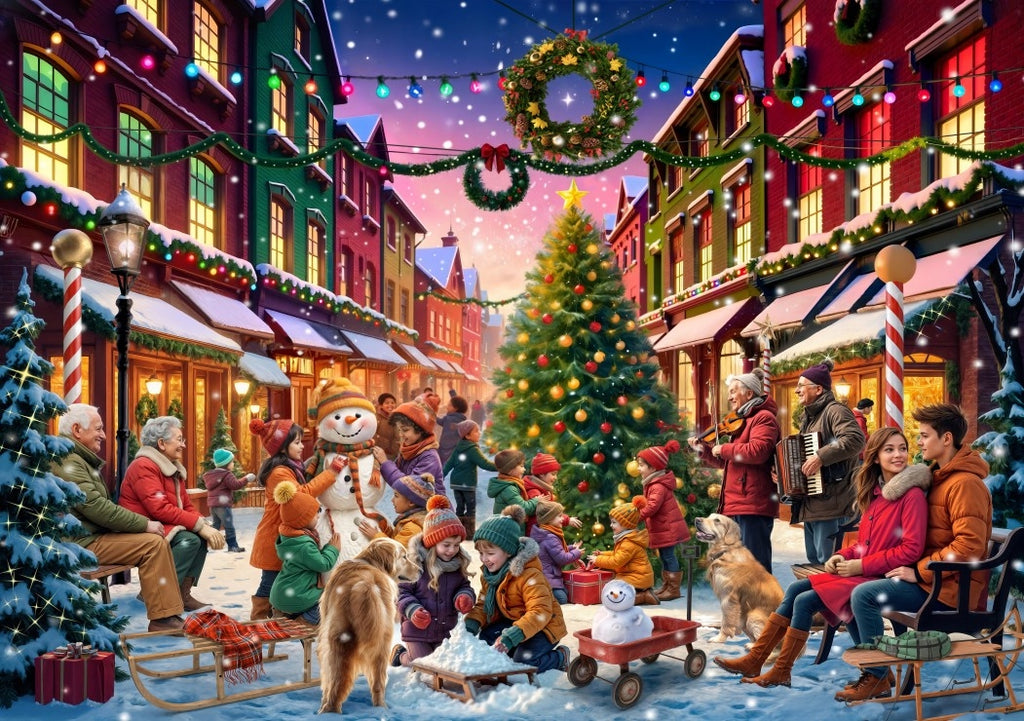 Christmas Street - 2000 Piece Jigsaw Puzzle (Bluebird)