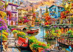 The Village on the Canal - 2000 Piece Jigsaw Puzzle (Bluebird)