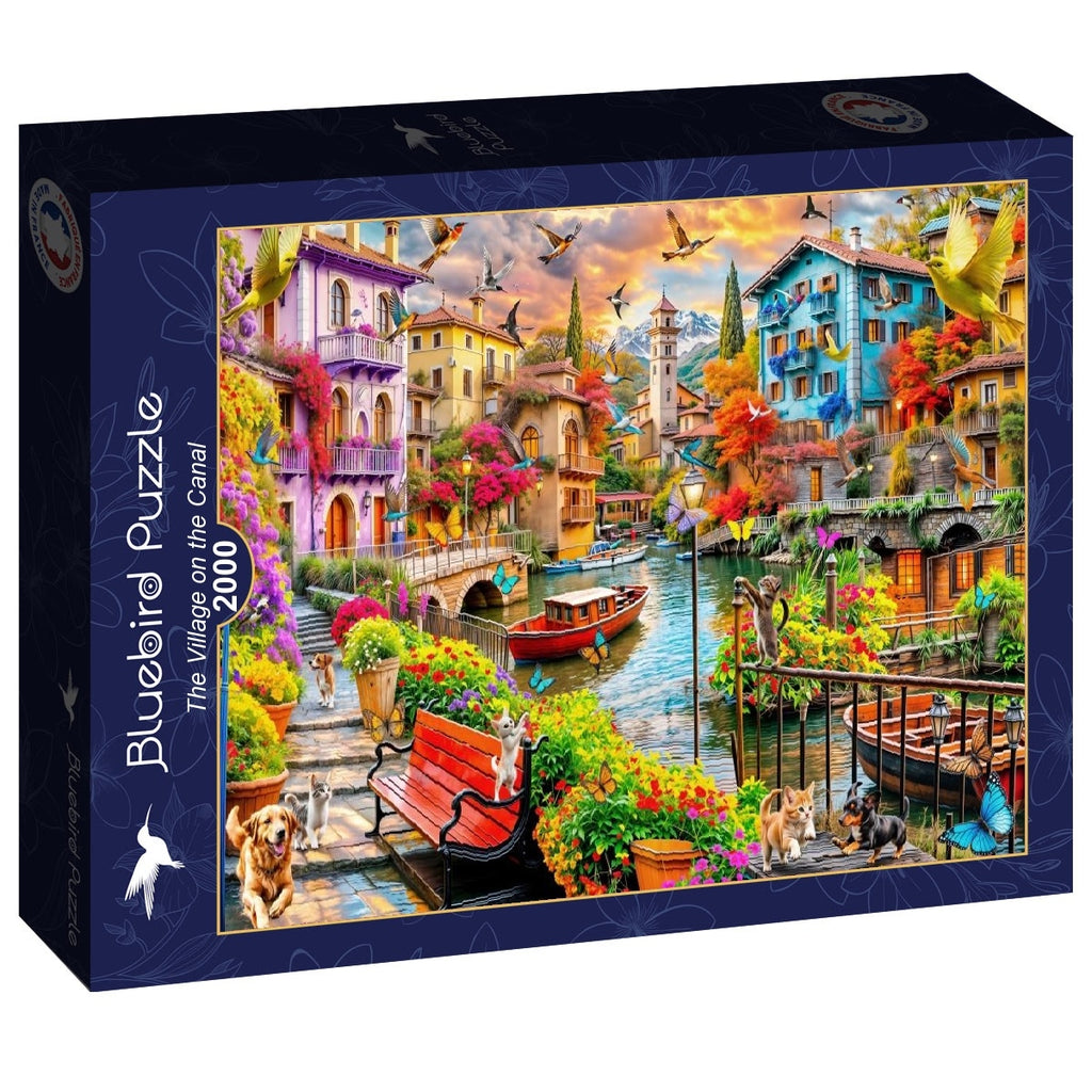 The Village on the Canal - 2000 Piece Jigsaw Puzzle (Bluebird)