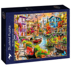 The Village on the Canal - 2000 Piece Jigsaw Puzzle (Bluebird)