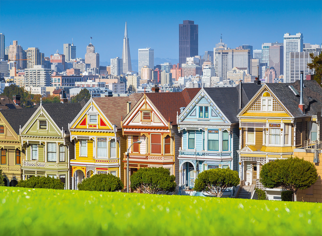 San Francisco, Painted Ladies - 3000 Piece Jigsaw Puzzle (Bluebird)