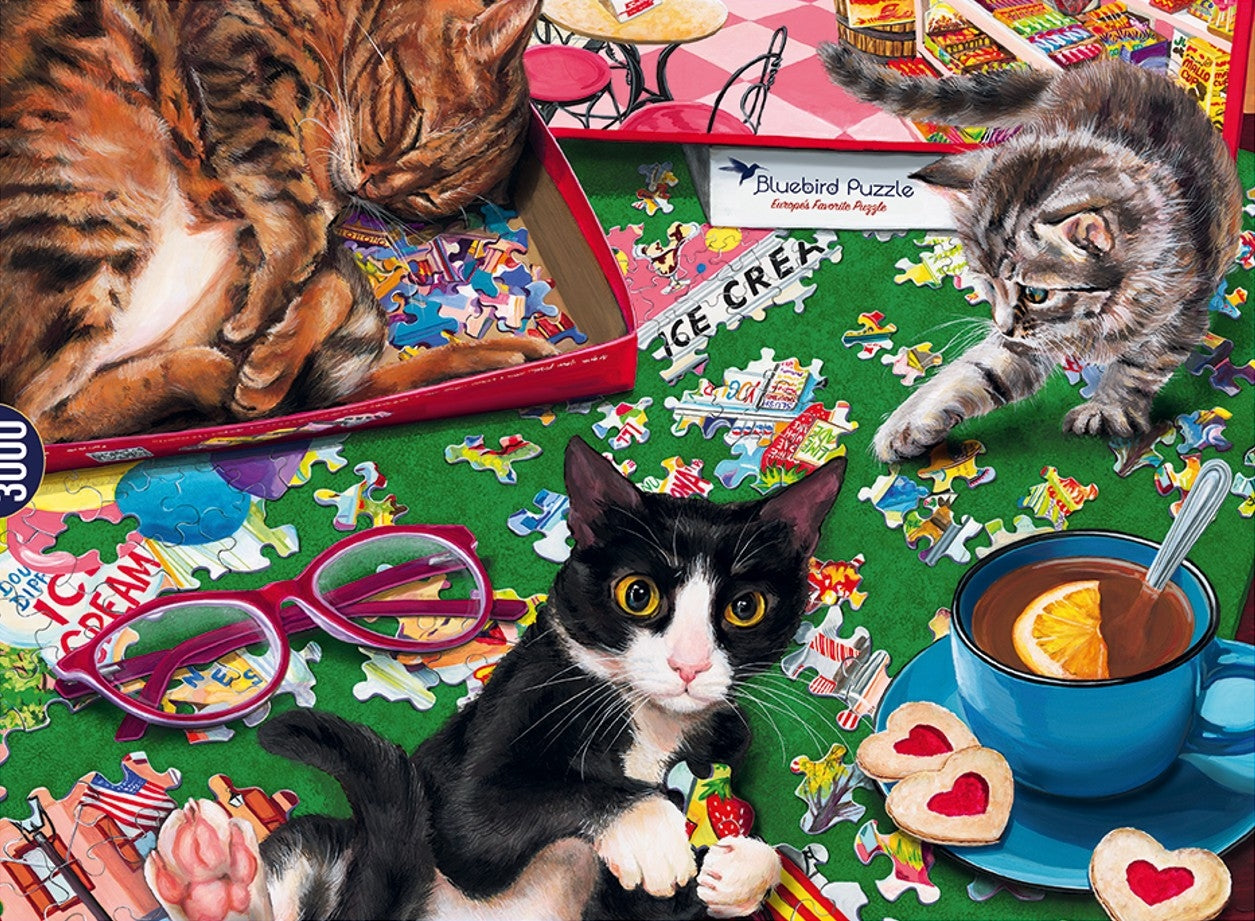 Puzzle Cats - 3000 Piece Jigsaw Puzzle (Bluebird)