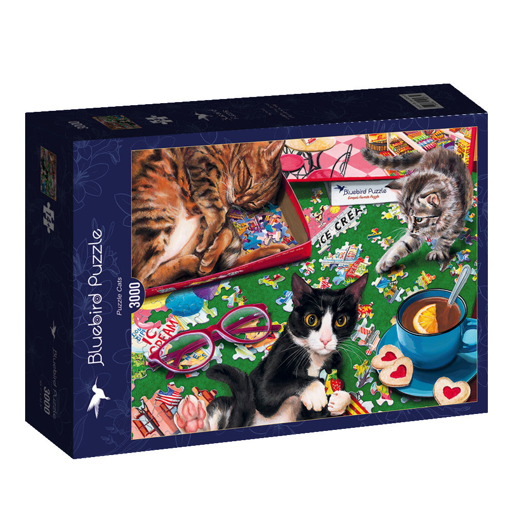 Puzzle Cats - 3000 Piece Jigsaw Puzzle (Bluebird)