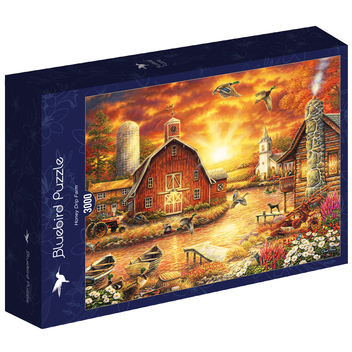 Chuck Pinson - Honey Drip Farm - 3000 Piece Jigsaw Puzzle (Bluebird)