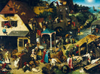 Pieter Bruegel the Elder - Netherlandish Proverbs, 1559 - 3000 Piece Jigsaw Puzzle (Bluebird)
