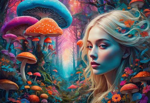 Rainbow Forest - 1000 Piece Jigsaw Puzzle (Bluebird Puzzle)