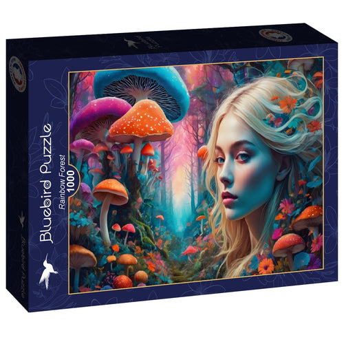 Rainbow Forest - 1000 Piece Jigsaw Puzzle (Bluebird Puzzle) - Completed Puzzle