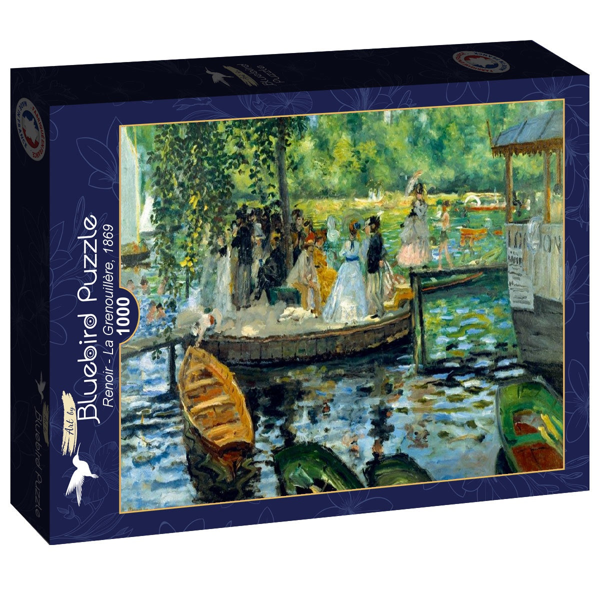 La Grenouillère, 1869 by Renoir – 1000 Piece Jigsaw Puzzle (Bluebird)