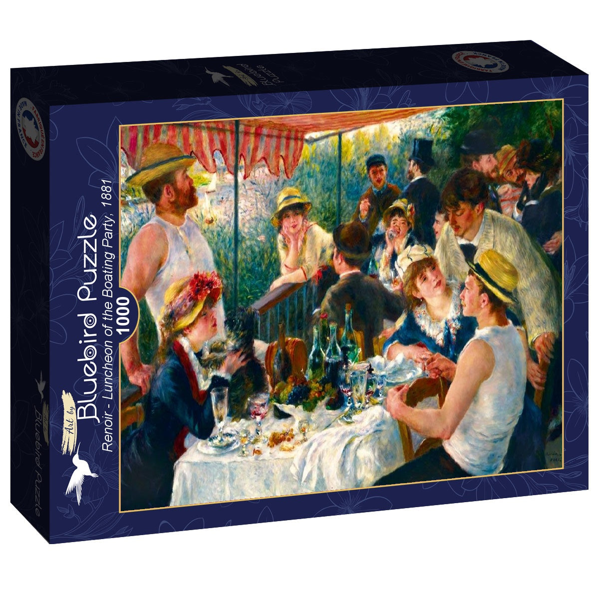 Bluebird - Renoir - Luncheon of the Boating Party, 1881 - 1000 Piece Jigsaw Puzzle