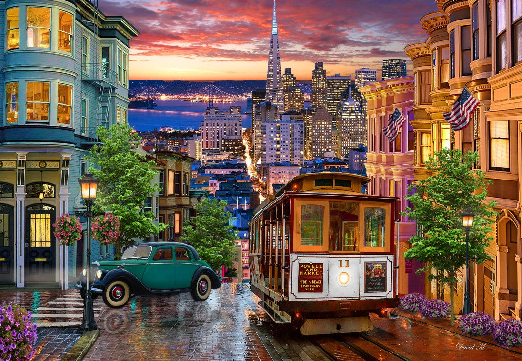 San Francisco Trolley – 1000 Piece Jigsaw Puzzle (Bluebird)
