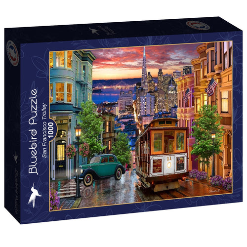 San Francisco Trolley – 1000 Piece Jigsaw Puzzle (Bluebird) - Completed Puzzle