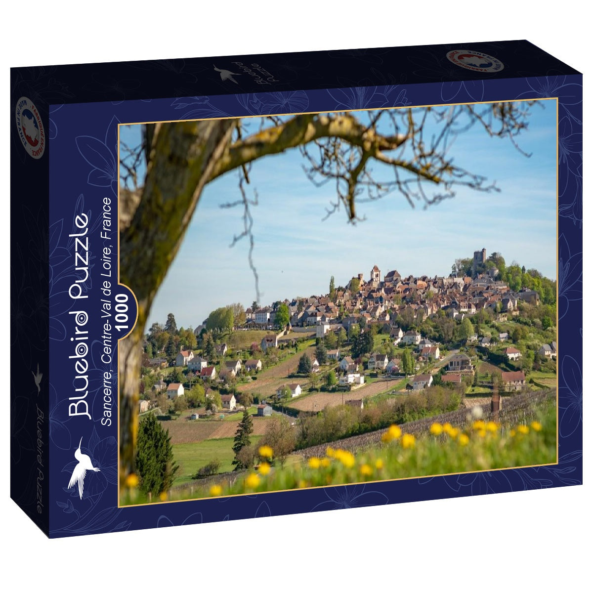 Bluebird - Sancerre, Centre-Val de Loire, France - 1000 Piece Jigsaw Puzzle