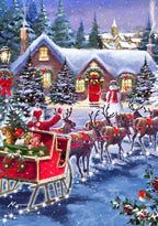 Santa and his Sleigh – 1000 Piece Jigsaw Puzzle (Bluebird)
