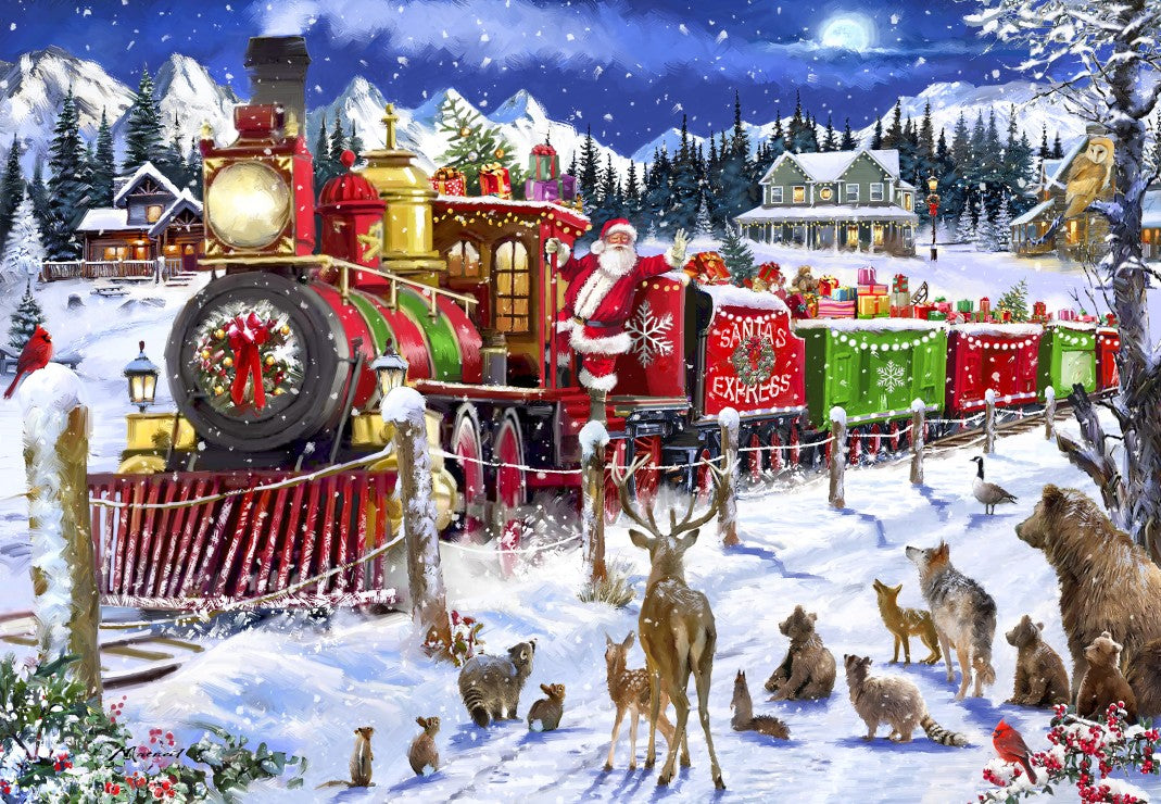 Santa Express Usa – 1000 Piece Jigsaw Puzzle (Bluebird)