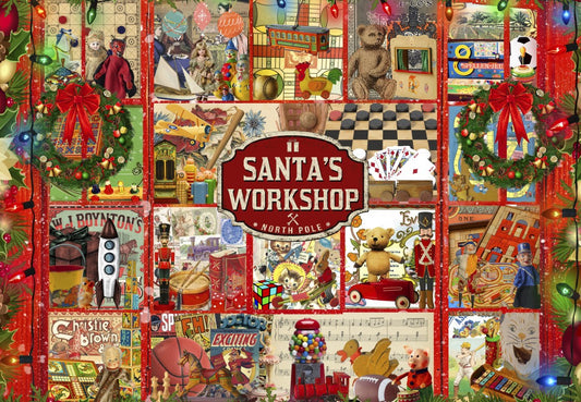 Bluebird - Santas Workshop - 1000 Piece Jigsaw Puzzle