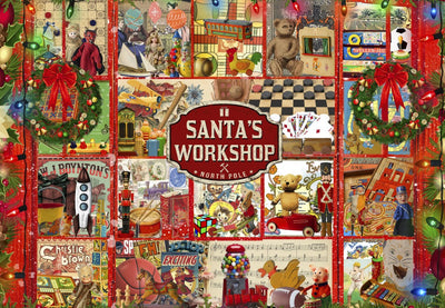 Santa's Workshop – 1000 Piece Jigsaw Puzzle (Bluebird)