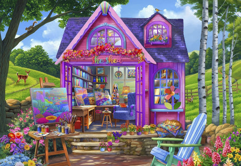 She Shed Studio - 1000 Piece Jigsaw Puzzle (Bluebird Puzzle)