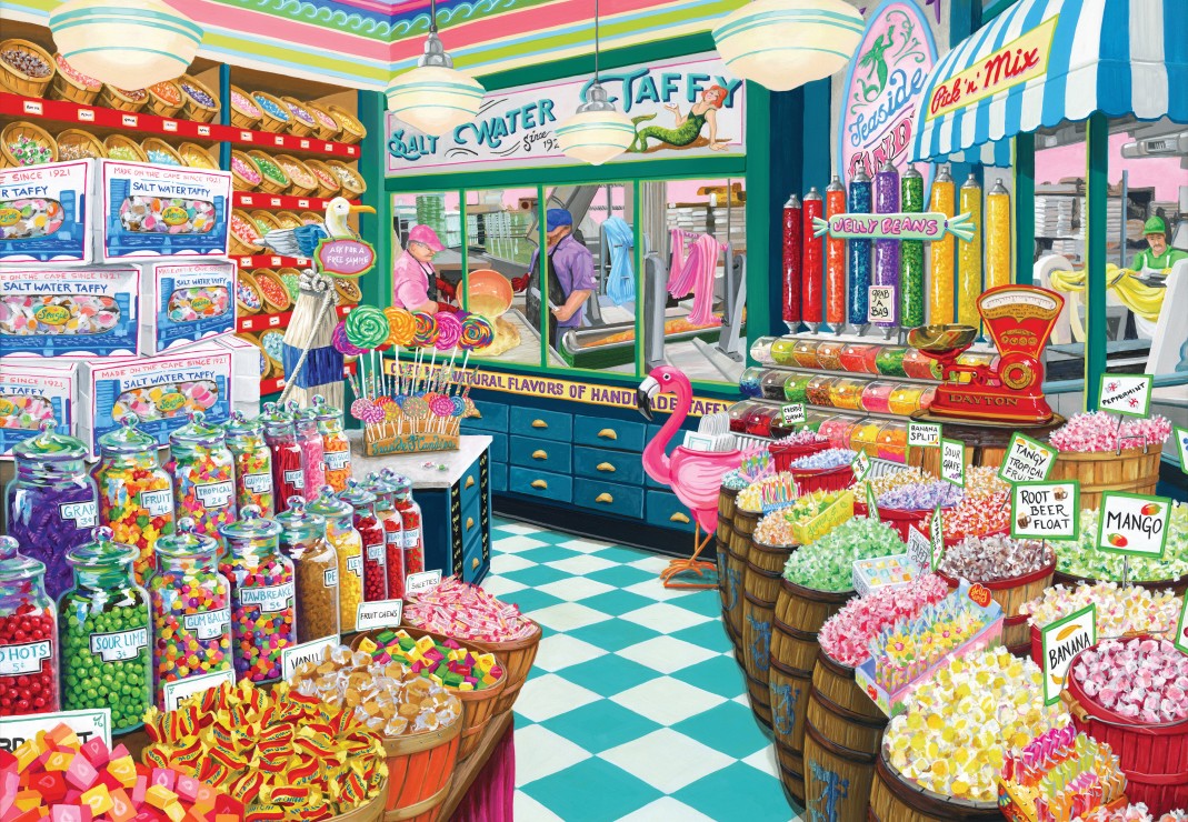 Taffy Shop - 1000 Piece Jigsaw Puzzle (Bluebird Puzzle)