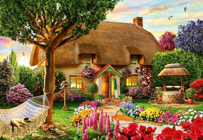 Bluebird - Thatched Cottage - 1000 Piece Jigsaw Puzzle