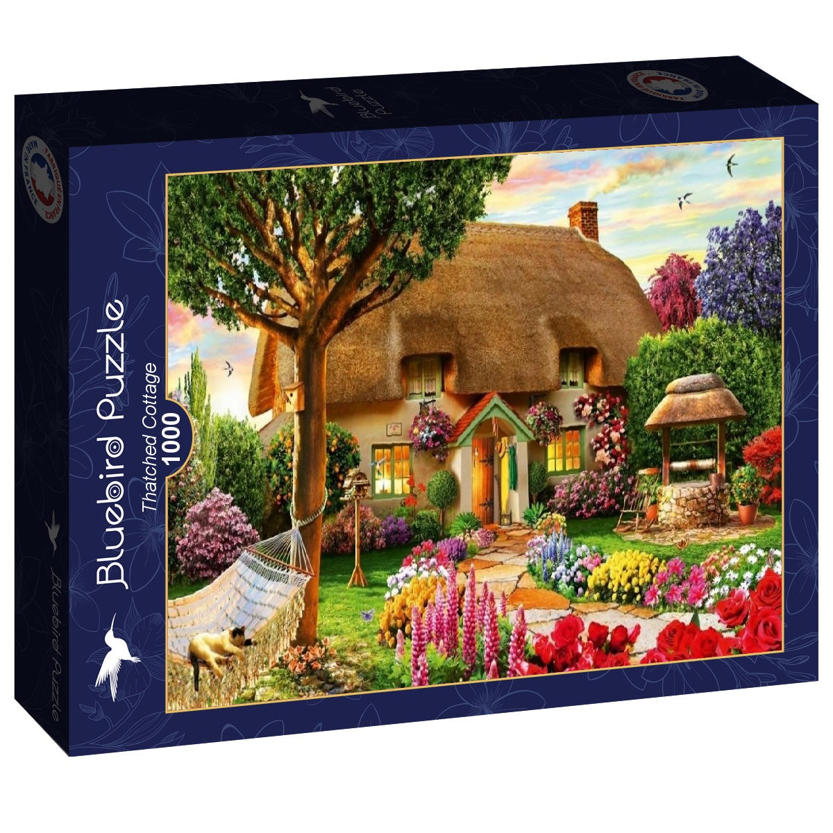 Bluebird - Thatched Cottage - 1000 Piece Jigsaw Puzzle