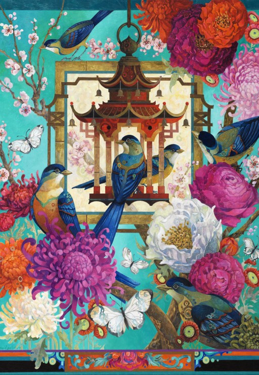 Bluebird - The Asiatic Garden - 1000 Piece Jigsaw Puzzle