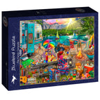 The Family Campsite – 1000 Piece Jigsaw Puzzle (Bluebird)