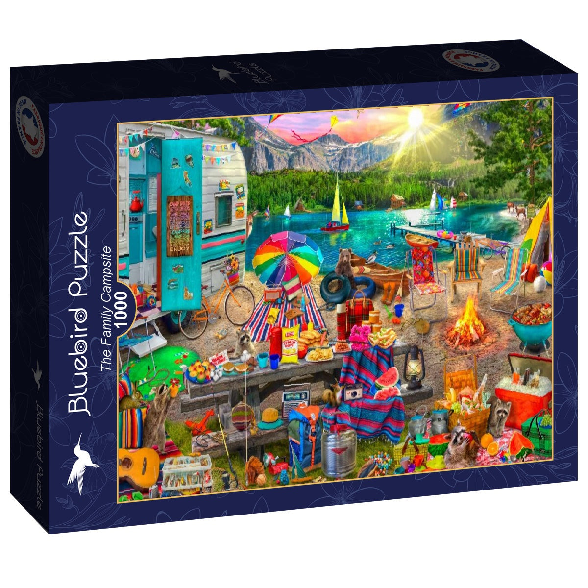 The Family Campsite – 1000 Piece Jigsaw Puzzle (Bluebird)