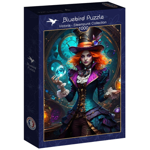 Steampunk Collection by Victoria – 1000 Piece Jigsaw Puzzle (Bluebird) - Completed Puzzle