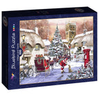 Village and Santa – 500 Piece Jigsaw Puzzle (Bluebird)
