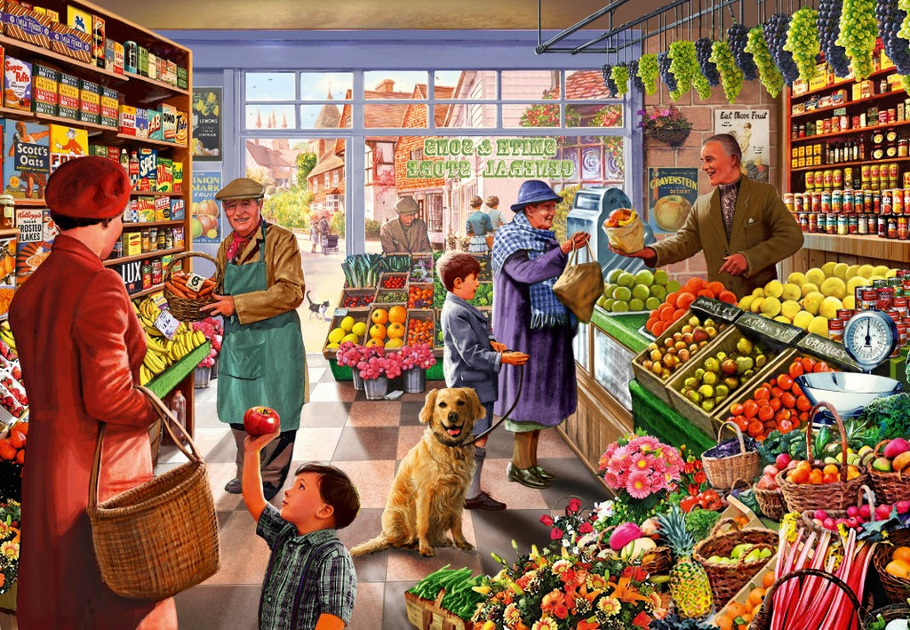 Village Greengrocer – 1000 Piece Jigsaw Puzzle (Bluebird)
