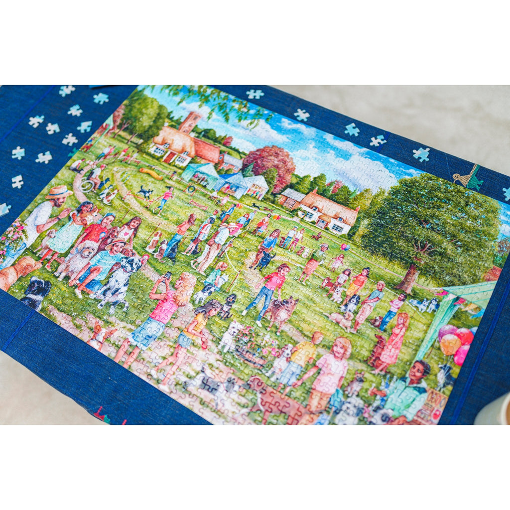 In use: Jigsaw Puzzle Board – 1000 Piece Jigsaw Puzzle (Gibsons)