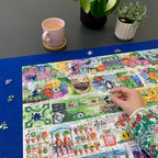 In use: Jigsaw Puzzle Board – 1000 Piece Jigsaw Puzzle (Gibsons)