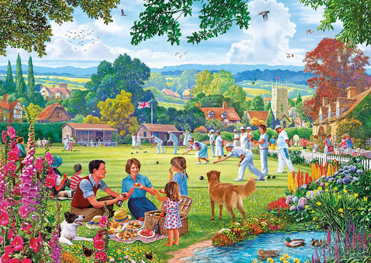 Gibsons - Bowling by the Brook - 100 Piece Jigsaw Puzzle