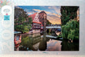 Box, straight on: Nuremberg Weinstadel and Henkersteg at Sunset - 2000 Piece Jigsaw Puzzle (Step Puzzle)