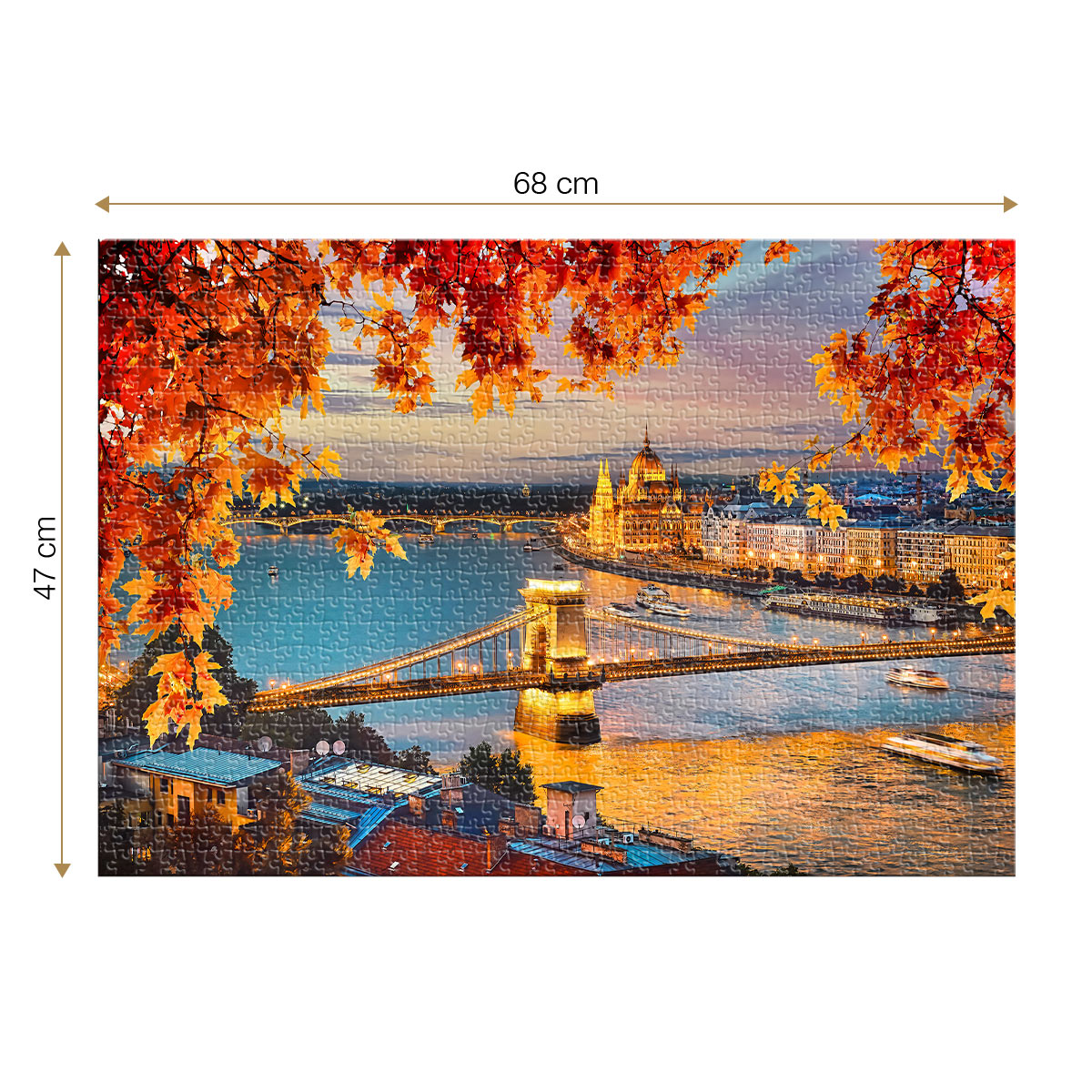 Budapest, Hungary – 1000 Piece Jigsaw Puzzle (Roovi)