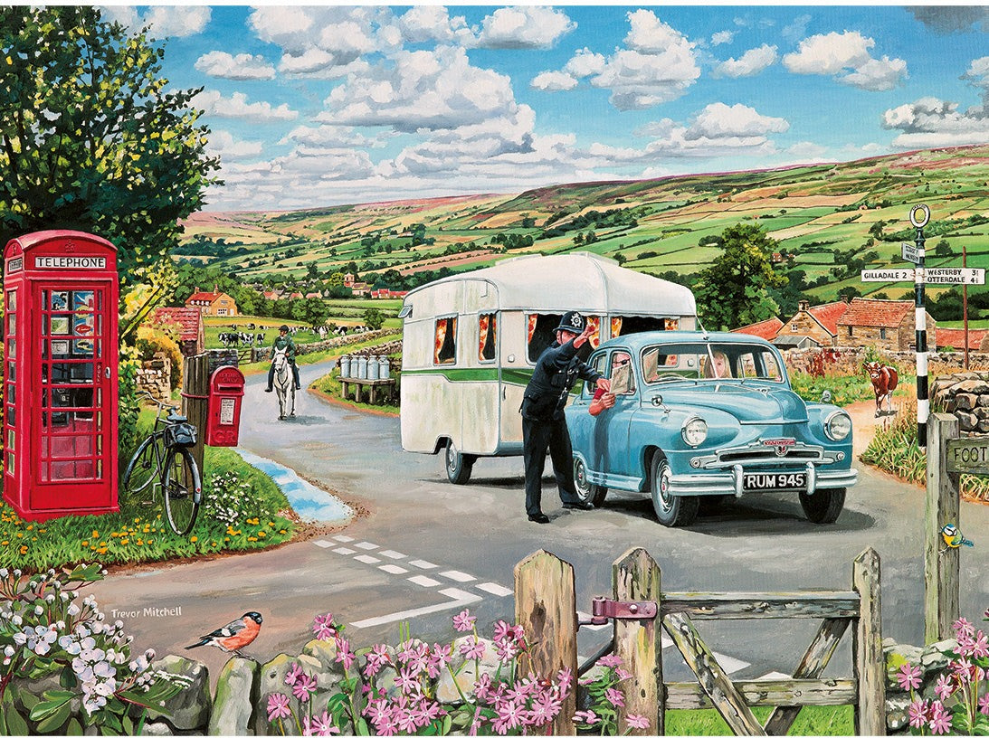 Artwork: Which Way to the Campsite? – 1000 Piece Jigsaw Puzzle (Gibsons)