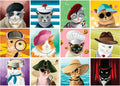 Cats with Hats – 1000 Piece Jigsaw Puzzle (Roovi)