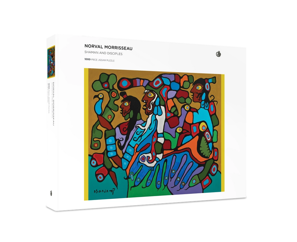 Shaman and Disciples by Norval Morrisseau – 1000 Piece Jigsaw Puzzle (Pomegranate)