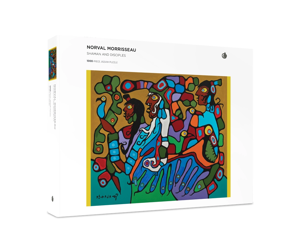 Shaman and Disciples by Norval Morrisseau – 1000 Piece Jigsaw Puzzle (Pomegranate)